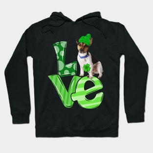 Lover Rat Terrier Dog Lucky Shamrock Happy St Patrick's Day Hoodie